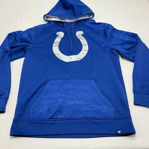 Fanatics NFL Indianapolis Colts Blue Pullover Hoodie Sweatshirt Men’s Large